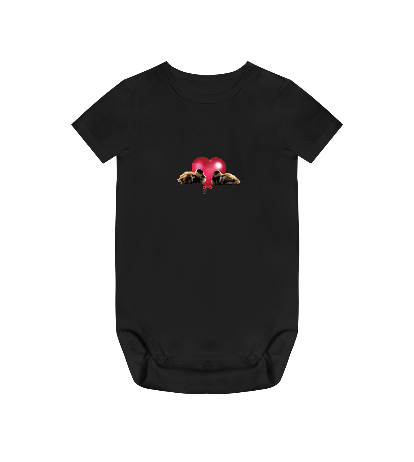 Duck love baby bodysuit