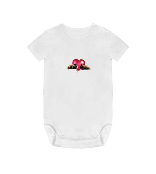 Duck love baby bodysuit